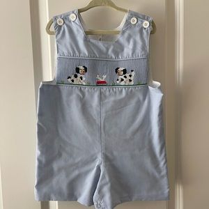 Smocked puppy dog Jon Jon - 2T